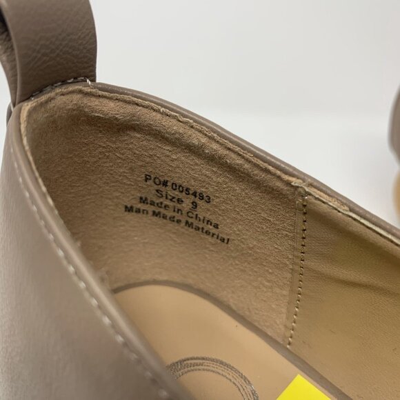 Journee Collection Maggs 005493 Loafers Women's 9 Taupe Leather Pointed Toe 8141 - Picture 9 of 10